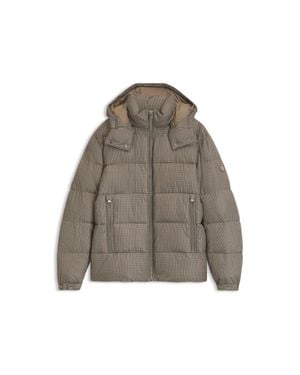 BOSS Patterned Casual Jacket For Modern Layering - Gray