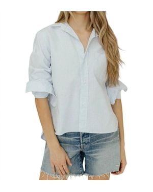 Frank & Eileen Silvio Untuckable Top - Blue