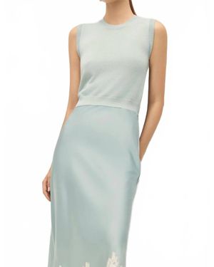 Elodie Bruno Fiora Knit Tank Top - Blue