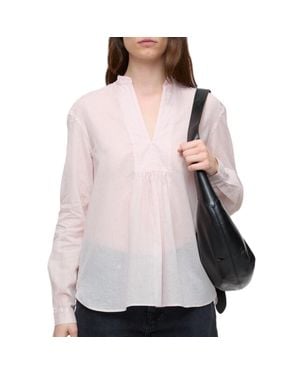 Closed Long Sleeve Blouse - Pink