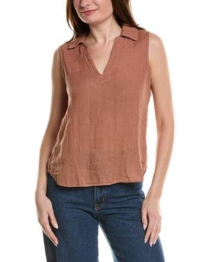 Bella Dahl Sleeveless Linen Pullover - Blue