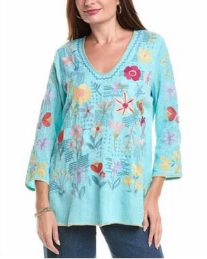 Johnny Was Inji Blouse - Blue