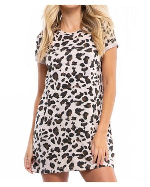 BRUNETTE the Label Tee Short Sleeve Mini Dress - Black