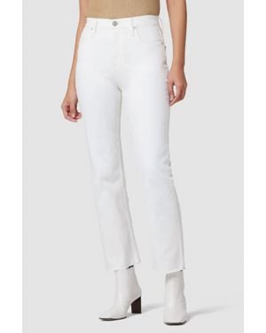 Hudson Jeans Husdon High-Rise Straight Ankle Jeans - White