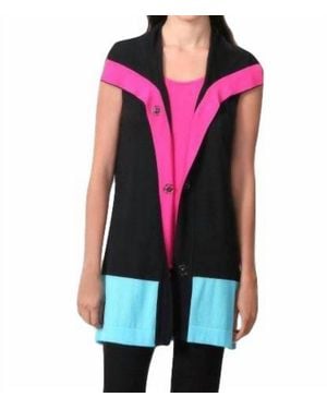Angel Retro Brights Long Vest - Red