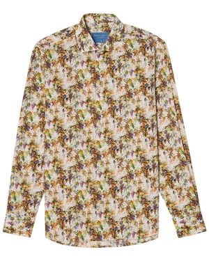 Robert Talbott Reynolds Vineyard Print Poplin Shirt - Multicolor