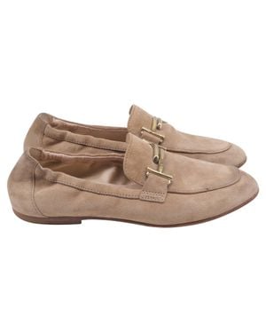 Tod's Double T Elastic Loafers - Natural