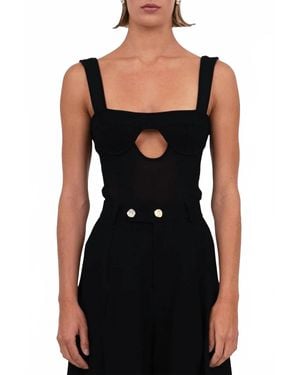 NonChalant Label Carmen Tank Top - Black