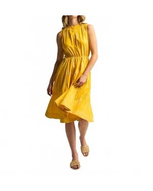 Guadalupe Aluna Midi Dress - Yellow