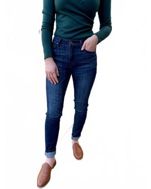 Kancan Vanessa Mid Rise Skinny Jeans - Blue