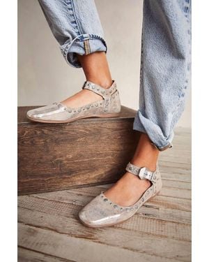 Free People Mystic Mary Jane Flats - Gray