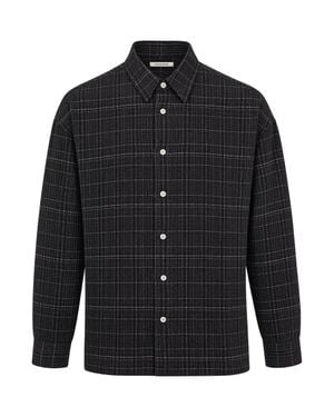sunflower Stable Checkered Textured Casual Shirt - Blue