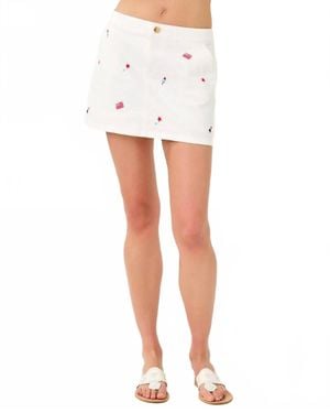 Lilly Pulitzer Colette Denim Skort - White