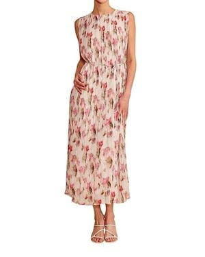 Lucy Paris Augusta Floral Midi Dress - Pink