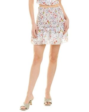 7021 Ruffle Skirt - White