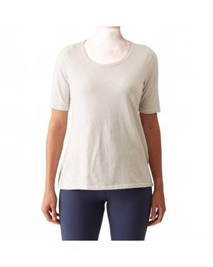 cut-loose Elbow Sleeve Tee - Natural