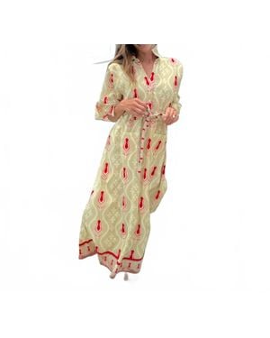 IslaPayal Cape Midi Dress - Metallic