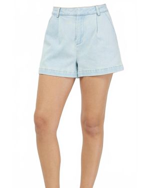 needii Sophia Denim Paperbag Shorts - Blue