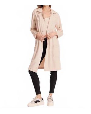 Mod-o-doc Double Breasted Trench Coat - Natural
