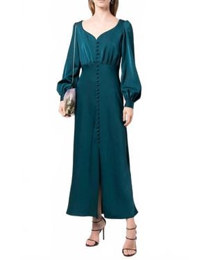 Sachin & Babi Amy Satin Midi Dress - Green