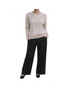Eternelle Elle Knit Wide Pants - Gray