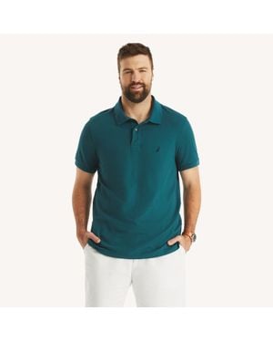Nautica Big & Tall Classic Fit Performance Deck Polo - Green