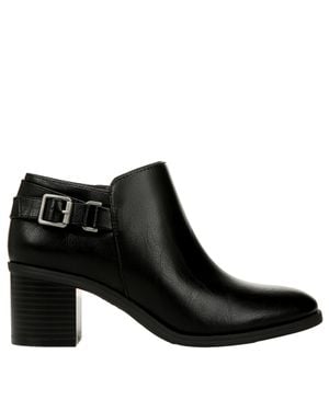 LifeStride Lorelai Zipper Ankle Boots Textured J2269S1001 - Black