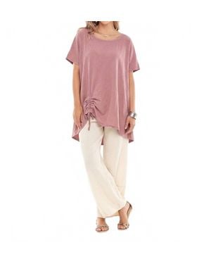 Oh My Gauze Ana Rouching Top - Pink