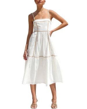 LEON GORI Midi Dress - White