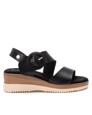 Xti Wedge Sandals By - Black