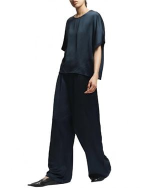 Saint Art Paige Pull-On Wide Leg Pant - Blue