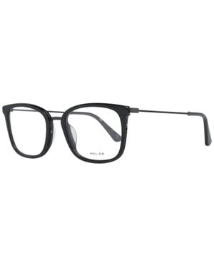 Police Trapezium Eyeglasses - Black