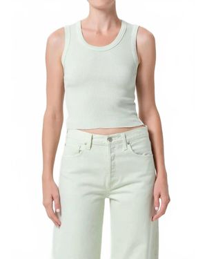Agolde Shrunken Poppy Tank - Blue