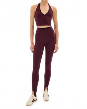 Splits59 River Dual Waist Airweight Stirrup Legging - Red