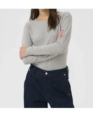 Part Two Nemajas Long Sleeve Top - Gray