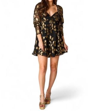 BuddyLove Fallon Babydoll Mini Dress - Black