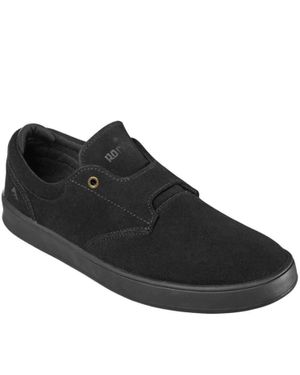 Emerica Romero Skater Sneakers Slip-On Skate Shoes Htat186 - Black