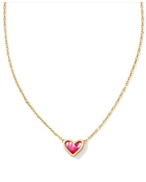 Kendra Scott Framed Ari Heart Short Pendant Necklace - Natural
