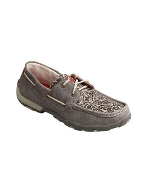 Twisted X Driving Moc Boat Shoe - Brown