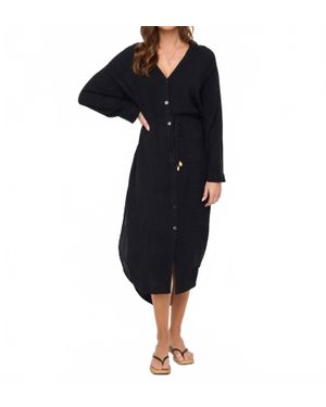 LSPACE Yoli Coverup Shirtdress - Black
