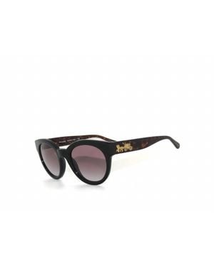 COACH Round Frame Sunglasses - Black