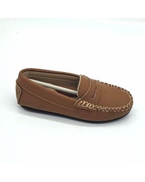 Ralph Miguel Kid's Cosima Penny Loafer Moccasin - Brown