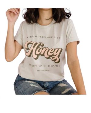 PPD Wholesale Kind Words Are Like Honey Tee - Gray