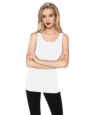 FRANK LYMAN Winley Knit Sleeveless Tank Top - White
