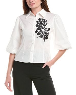 Gracia Puff Sleeve Shirt - White