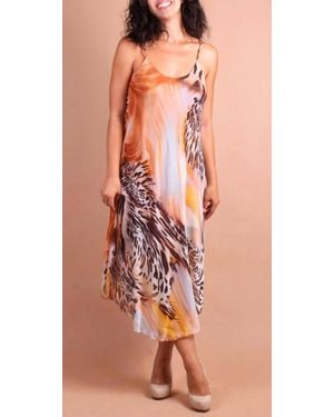 Gigi Moda Animal Print Miele Midi Dress - Multicolor