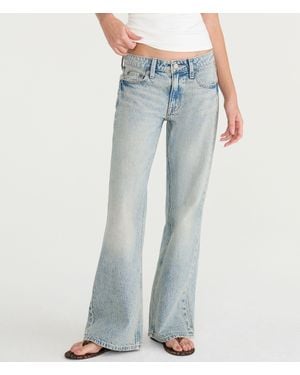 Aéropostale Low-Rise Baggy Flare Jean - Blue