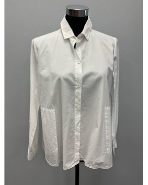 European Culture Cotton Shirt With Pockets - Gray