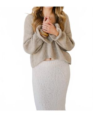 Scandal Italy Devin Knit Sweater - Gray