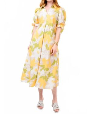 Uncle Frank Big Bloom Dress - Yellow